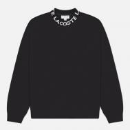 Мужская толстовка  Jacquard Branded Jersey, цвет чёрный, размер L Lacoste