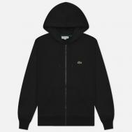 Мужская толстовка  Organic Cotton Full Zip Hoodie, цвет чёрный, размер XXXL Lacoste