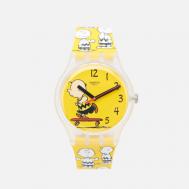 Наручные часы  x Peanuts Pow Wow, цвет жёлтый Swatch