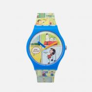 Наручные часы  x Peanuts Smak!, цвет синий Swatch