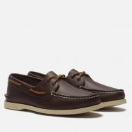 Мужские ботинки  Authentic Original 2-Eye Leather Smooth, цвет коричневый, размер 44 EU Sperry Top-Sider