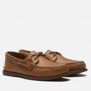 Мужские ботинки  Authentic Original 2-Eye Leather Smooth, цвет коричневый, размер 44.5 EU Sperry Top-Sider