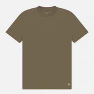 Мужская футболка  ELS Cotton, цвет оливковый, размер XL Sophnet.