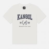 Женская футболка  College, цвет белый, размер L KANGOL