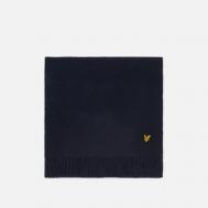 Шарф  Plain Lambswool Nylon, цвет синий Lyle & Scott