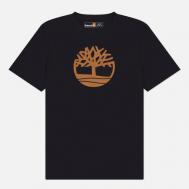 Мужская футболка  Kennebec River Pigment Tree Logo, цвет чёрный, размер XXL Timberland