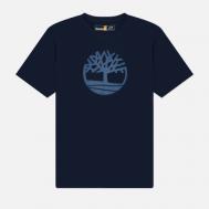 Мужская футболка  Kennebec River Pigment Tree Logo, цвет синий, размер M Timberland