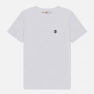 Мужская футболка  Dunstan River Chest Pocket, цвет белый, размер M Timberland