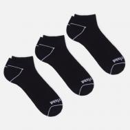 Комплект носков  Bowden Full Cushion No-Show 3-Pack, цвет чёрный, размер 42-45 EU Timberland