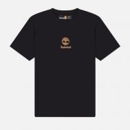 Мужская футболка  Stack Logo, цвет чёрный, размер L Timberland