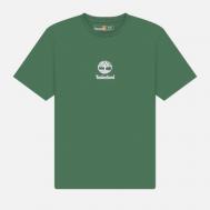 Мужская футболка  Stack Logo, цвет зелёный, размер XXL Timberland