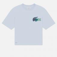 Женская футболка  Colorful Crocodile Logo, цвет голубой, размер L Lacoste