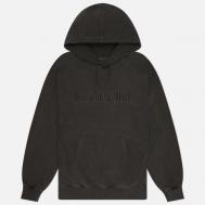 Мужская толстовка  Overdyed Embroidery Hoodie, цвет серый, размер S thisisneverthat