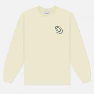 Мужской лонгслив  Spiral Logo, цвет бежевый, размер S thisisneverthat