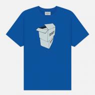 Мужская футболка  2 Parcels, цвет синий, размер S thisisneverthat