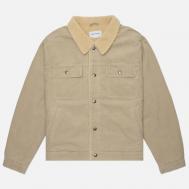 Мужская демисезонная куртка  Sherpa Lined Corduroy Trucker, цвет бежевый, размер L thisisneverthat