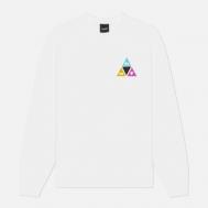 Мужской лонгслив  Prism Triple Triangle, цвет белый, размер M Huf