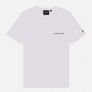 Мужская футболка  Embroidered Script Logo Regular Fit, цвет белый, размер XXL Lyle & Scott