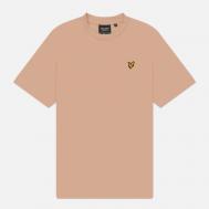 Мужская футболка  Oversized Cotton, цвет бежевый, размер M Lyle & Scott