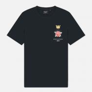 Мужская футболка  Rose And Crown Graphic, цвет синий, размер XXL Lyle & Scott
