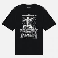Мужская футболка  The Secret Of Shaolin, цвет чёрный, размер M UNIFORM EXPERIMENT