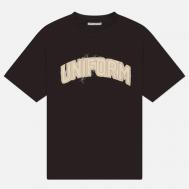 Мужская футболка  Cut-Out Logo, цвет коричневый, размер XL UNIFORM EXPERIMENT