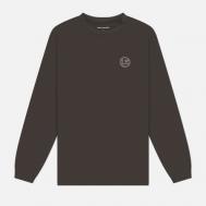 Мужской лонгслив  Logo-Draft, цвет серый, размер L UNIFORM EXPERIMENT