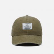 Кепка  Battlewash, цвет оливковый Alpha Industries