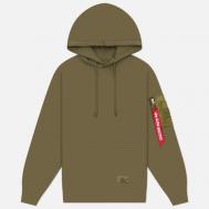 Мужская толстовка  Utility Pocket Hoodie, цвет оливковый, размер XL Alpha Industries