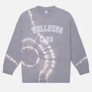 Женская толстовка  Wellness Club Flocked Crewneck, цвет фиолетовый, размер S Sporty & Rich