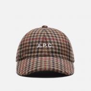 Кепка  Charlie Wool Check, цвет коричневый, размер 56 A.P.C.