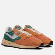 Мужские кроссовки  Reelwind Low Suede Net/Tricolor, цвет оранжевый, размер 45 EU AUTRY
