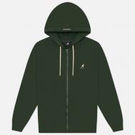 Мужская толстовка  Classic Logo Zip-Up, цвет зелёный, размер L KANGOL