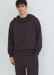 Толстовка с капюшоном на молнии, Фиолетовый OSTIN