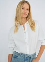 Рубашка из хлопка, Белый OSTIN