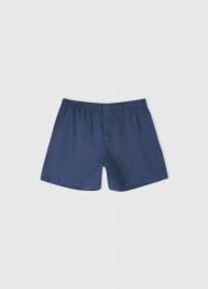 Текстильные трусы-боксеры в клетку, Синий OSTIN