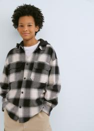 Куртка-рубашка с капюшоном для мальчиков, Черный OSTIN