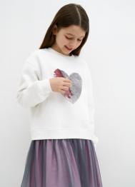 Трикотажное платье мини для девочек, Белый OSTIN