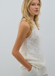 Майка из ленточной пряжи, Белый OSTIN