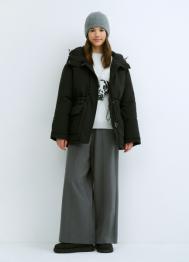 Пуховик для девочек, Черный OSTIN