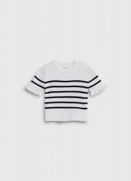 Джемпер с коротким рукавом для девочек, Белый OSTIN