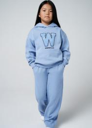 Брюки трикотажные для девочек, Голубой OSTIN