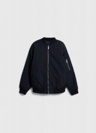 Бомбер для мальчиков, Черный OSTIN