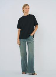 Футболка оверсайз, Черный OSTIN