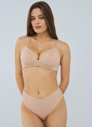 Бюстгальтер с формованными чашками, Бежевый OSTIN