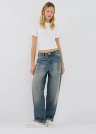 Укороченная футболка, Белый OSTIN