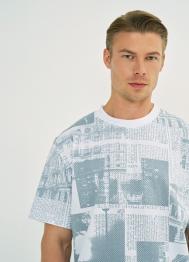 Футболка с принтом, Белый OSTIN