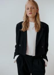 Лонгслив для девочек, Белый OSTIN