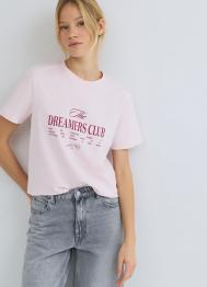 Футболка с принтом, Розовый OSTIN