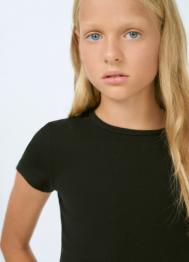 Футболка для девочек, Черный OSTIN